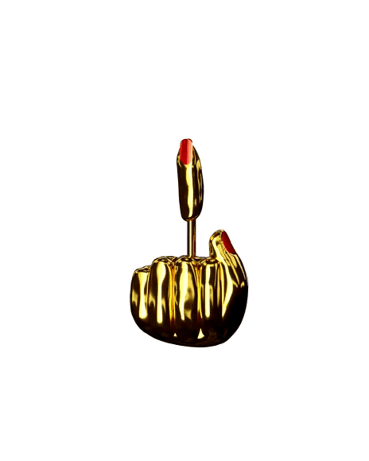 FUCK OFF EAR JACKET - The Highline Jewelry